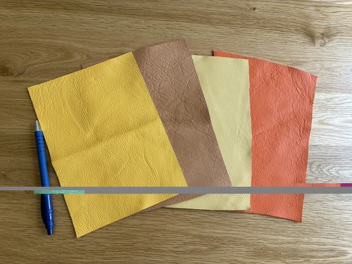 Pack leather pieces 20cm - pieces,