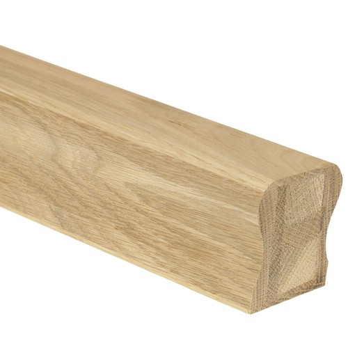 Oak ungrooved stair handrail - ungrooved,