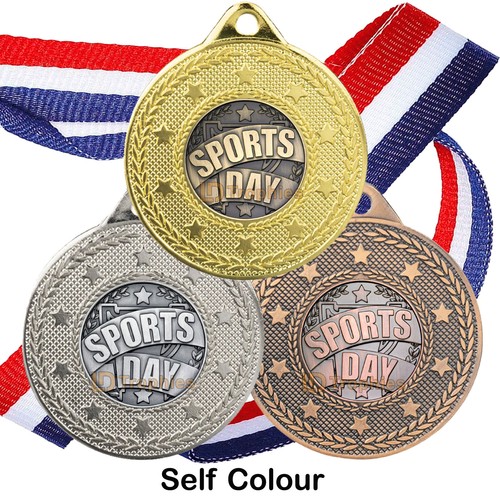Sports day medals ribbons - day,