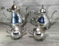elegant Silver Plated 4 Piece