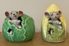 X2 VINTAGE CERAMIC MICE