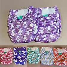 LOT of SEVEN TotsBots EasyFit All-In-One Reusable Cloth Nappy Nappies Diapers