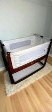 SnuzPod 3 Bedside Crib Dark Brown with Mattress
