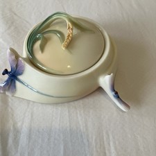 Franz Porcelain - Trinket Box - Dragonfly Pattern by Jen Woo. No box