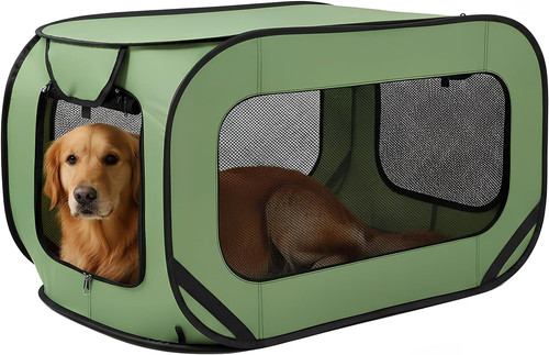 Dog travel crate foldable pop - dog,