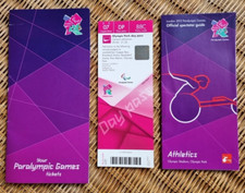 London 2012 PARALYMPIC GAMES Ticket Stub Official Spectator Guide. Ticket Wallet