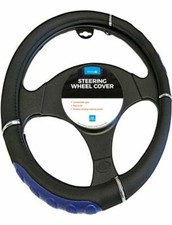 Luxury Black & Blue Steering