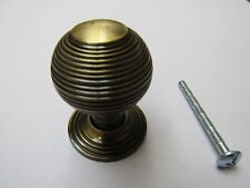BEEHIVE REEDED  -vintage cabinet cupboard chest drawer knob pull handles