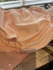 Pale Pink Terry Towelling Plastic Lined  Pants Nappy Cover Size L 34-38 ABDL
