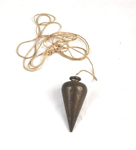 Brass plumb bob old vintage - plumb,