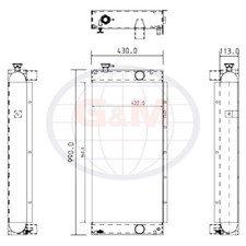 Radiator for JCB JS Crawler