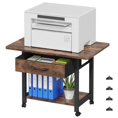 Oyrreu printer stand wheels - on,