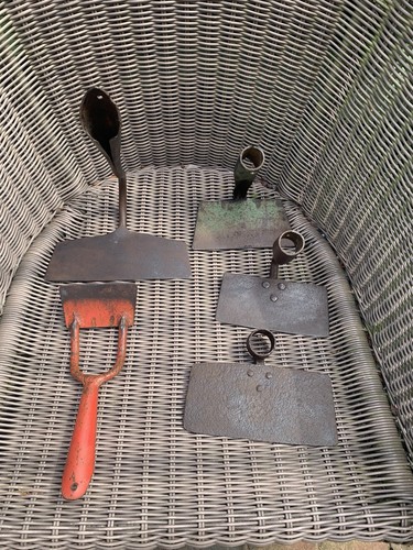 Vintage garden hoe heads - 5,