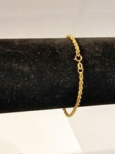 9ct Gold Bracelet Italian Hallmarked 1.2 grams (001)
