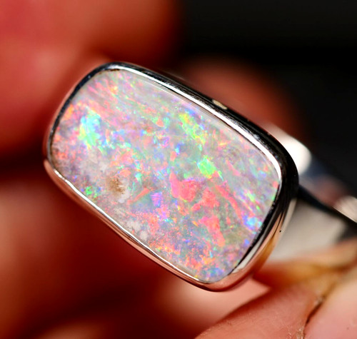 Opal ring adjustable - ring, natural