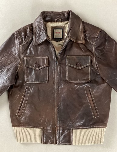 Vintage leather trucker jacket - vintage,