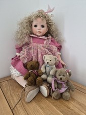 Large Vintage Porcelain Doll Goldilocks by Celia Doll Company, Limited Edition