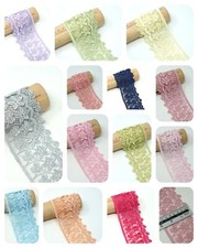 3 D 1 Yard Two Layers Net,Satin Thread Lace Trim For Wedding And Embellishment