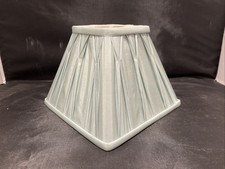 Laura Ashley Home Lamp Shade SQUARE PLEAT Duck Egg Blue