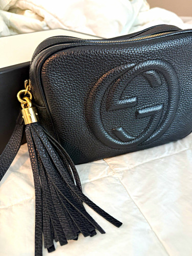 Gucci soho black pebbled - gucci,