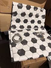 NEXT Kids Football Theme Design Blackout/Thermal Curtains 168x137cm