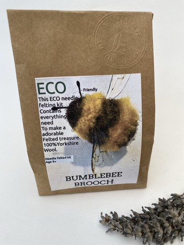 Needle felting eco bumblebee - eco,