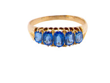 An antique 18ct gold garnet