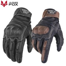 Leather motorbike gloves - motorbike,