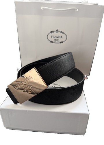 Prada men black - black, leather