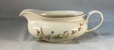 Vintage St Michael Harvest Pattern Gravy / Sauce Boat Stoneware Rounded Design