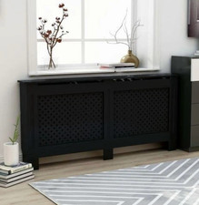 Black mdf radiator - black,