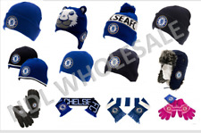 CHELSEA FC Knitted Gloves Knitted Hat Scarf Birthday Christmas VARIOUS DESIGN
