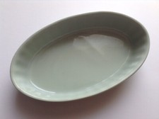 Vtg Rare Utility Green ALUMINITE FRUGIER Limoges France 000 Déposé Serving Dish