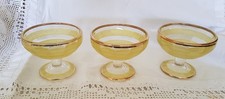 Set of 3 Vintage Yellow Sugar