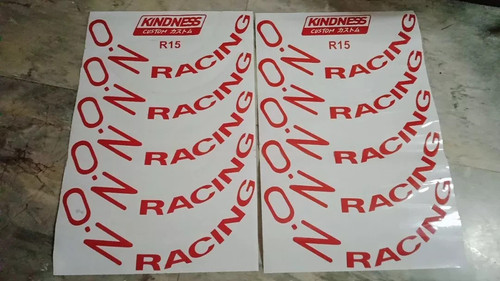 10pcs racing wheels sticker - racing,