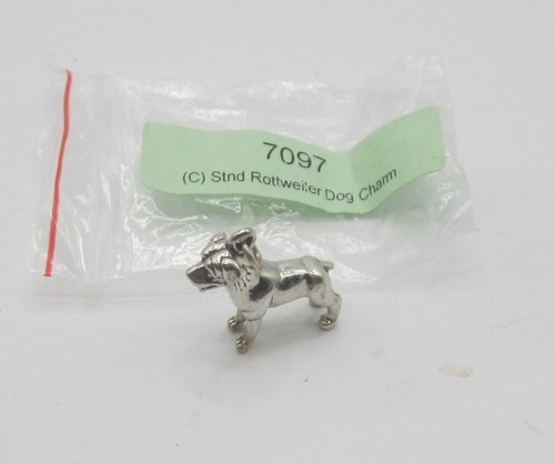 Rottweiler dog sterling silver - dog,