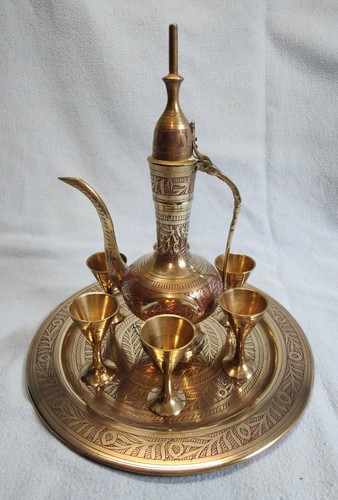 Small brass turkish coffee pot - small,