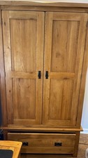 Oak Furniture Land Double Wardrobe Solid Wood