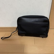 Montblanc Clutch Bag Second Bag Black Authentic