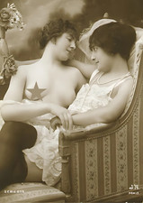 10 Vintage Risque Photos. Taken From Vintage Postcards.  Enhanced Prints   SET46