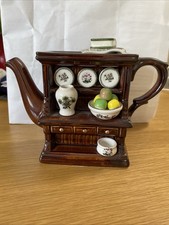 Portmeirion Welsh Dresser Teapot Small/Miniature 11cm Tall