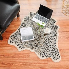 Faux Fur Leopard Print Cow