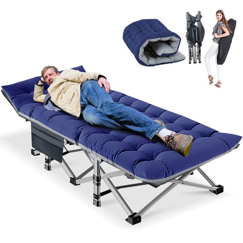 Single folding bed camping cot - bed,