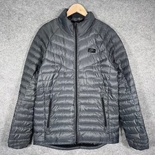 Nike Jacket Mens Medium Grey Duck Down Tech Padded Insulated Puffer Coat
