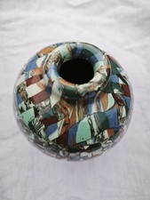 Jean Gerbino Mosaic Design Art Pottery Vallauris Vase Signed