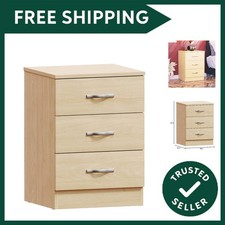 Large Pine Bedside Cabinet