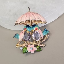 Vintage Fred Gray Love Birds