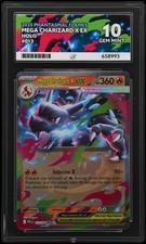 Pokemon Mega Charizard X EX 013/094 Phantasmal Flames Ace 10 Perfect Sub Grades