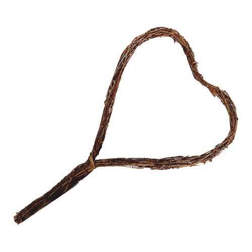 Heart shaped rattan wreath - heart,