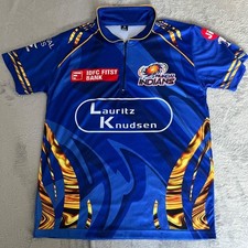 Mumbai Indians 2025 Cricket Shirt Blue Polyester Small Short Sleeve IPL Jersey